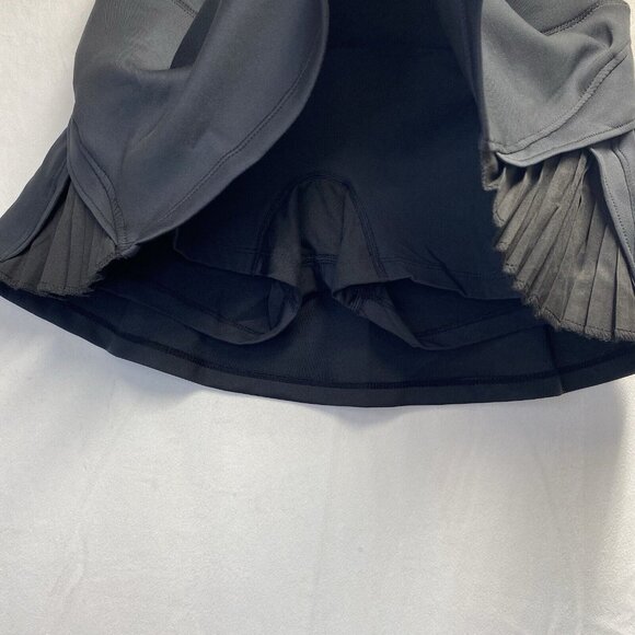 DGD Inner Short Mid-Waisted Athletic Tennis Skirt Women Small Black Stretch New - Picture 4 of 12